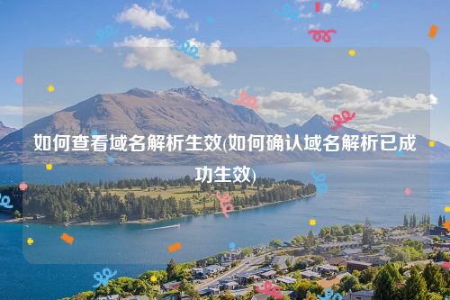 如何查看域名解析生效(如何确认域名解析已成功生效)