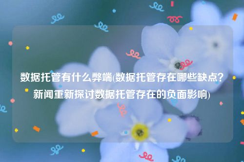 数据托管有什么弊端(数据托管存在哪些缺点？新闻重新探讨数据托管存在的负面影响)