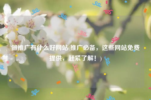 做推广有什么好网站(推广必备，这些网站免费提供，赶紧了解！)