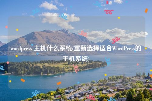 wordpress 主机什么系统(重新选择适合WordPress的主机系统)
